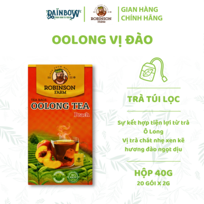 trà túi lọc olong vị đào ROBINSON FARM 40g