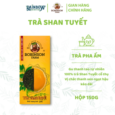 trà shan tuyết robinson farm hộp 150g