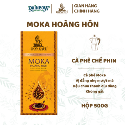 cà phê Moka Hoàng Hôn LION CAFE 500g