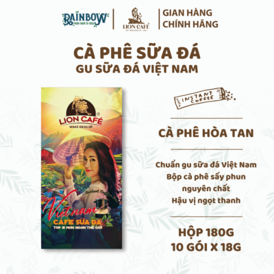 cà phê sữa đá việt nam lion cafe 180g