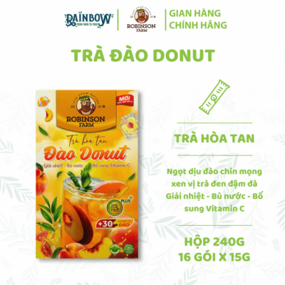 peach donut instant tea ROBINSON FARM 240g